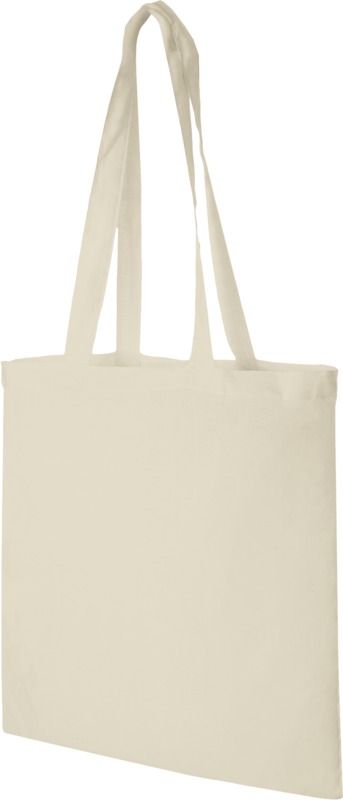 Madras 140 g/m² cotton tote bag 7L in Natural
